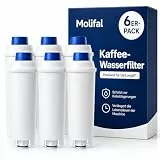 Molifal Wasserfilter, Ersatz für Delonghi DLSC002 Filter, kompatibel mit Delonghi Dinamica, Magnifica S, Eletta Explorer, ETAM Autentica EPAM und ECAM-Serie Kaffeeautomat