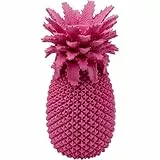 Kare Design Vase Ananas, Pink, Handbemalt, Vase Groß, Dekorationsvase, Tischvase, Blumenvase fürs Wohnzimer, für Regale, Exotisch, Accessoire, 30x15x15 cm (H/B/T)