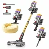 Vistefly V15 Ultra Akku Staubsauger, 58000Pa 650W 80Mins Staubsauger Kabellos mit Doppeldisplay, Akkustaubsauger Doppelter Staubbehälter Design Akkusauger für Hartböden Teppich Tierhaare
