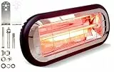 Kaltmann Heizstrahler 2000W Low Glare – Infrarotstrahler mit Wandmontage | IP65 Wetterfest | Elektrische Heizung für Terrasse, Balkon, Bad, Gastronomie | Sofortige Wärme