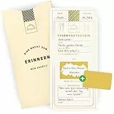Heimonie Gutschein zum Essen gehen mit Rubbelaufkleber & Kuvert - Restaurant Gutschein mit Geschenk Verpackung - Essens Gutschein Karte für Restaurantbesuch zum freirubbeln