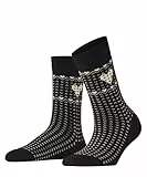 ESPRIT Damen Norwegian Heart W So Baumwolle Gemustert Socken, Schwarz Black 3000, 39-42