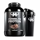 Mammut Nutrition Formel 90 Proteinpulver Schokolade 3 kg, 4-Komponenten Protein: Sojaisolat, Whey, Milch, Ei-Protein mit Vitamin B6, gezielte Proteinversorgung, inkl. auslaufsicherem Shaker