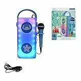 Lexibook, Disney Stitch, Leuchtender kabelloser Bluetooth®-Lautsprecher mit Mikrofon, Mehrfarbige Lichteffekte, SD/TF-Kartensteckplatz, Wiederaufladbarer Akku, Blau, BTP185DZ