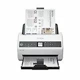 Epson Workforce DS-730N Standalone-Netzwerkscanner mit Einzelblatteinzug und Ethernet-Netzwerk, zuverlässiger DIN A4 Dokumentenscanner mit hoher Scangeschwindigkeit, ideal fürs Büro, weiß