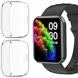 Lamshaw Schutzhülle für Ruemen D1, Silikon, TPU, stoßfest, Rundumschutz, stoßfest, kompatibel mit RUIMEN/Dakofied D1 1,85 Zoll SmartWatch (2 Packungen, transparent)