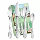 Schmalz® Kuppels Kinderbesteck Bauernhoffreunde mit Gravur 4-teilig Namensgravur, individualisiert Besteck Jungen-Mädchen Geburt-Taufe