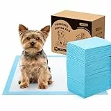 Nobleza Trainingspads für Hunde und Welpen, 40x60cm PIPI Matten für Hunde, 100 Stück Saugfähige Wickelunterlage Einweg und Inkontinenzunterlage Einweg mit 5-Lagiges Design