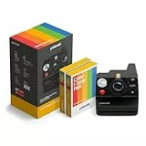 Polaroid - Now+ Gen 3 - Sofortbildkamera mit Bluetooth-Verbindung - Bundle Kamera + Farbfilm (16 Fotos) Schwarz (6562)