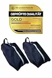 TRAVANDO Schuhtasche 2er Set - Wasserfeste Schuhbeutel Reise, Koffer, Gepäck - Schmutzabweisender Schuhsack Reise für Schuhe, Urlaub Shoebag Tasche zur Trennung von Schuhen Kleidung Reisezubehör