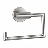 axentia Toilettenpapierhalter aus Edelstahl - WC Rollenhalter Wand inklusive Befestigung - Design Klopapierhalter zur Wandbefestigung im Bad, modern & elegant