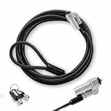 Cable Technologies PC-Sicherheitskabel 1, 8 m, Nano-Stahl, Diebstahlschutz Notebooks, Kensington Nanosaver Sicherheitssteckplätze, 2 Schlüssel, Nano-Saver Sicherheitsschloss, PVC-Beschichtung, 180 cm