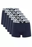 Chiemsee Boxer Short Herren Trunk Unterwäsche Regular Fit Retroshorts 6er Pack, Farbe:Navy, Bekleidungsgröße:XL
