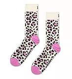 Happy Socks Leo Baumwolle Socken Damen Herren Beige 36-40