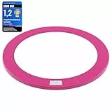 SONGMICS Trampolin Randabdeckung, Federabdeckung in Standardgröße für 305 cm Trampoline, Ø 305 cm, 30 cm breit, UV-resistent, reißfestes Trampolinzubehör, Randschutz, pink STP010P01