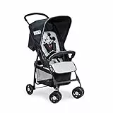 hauck Buggy Sport, Disney Mickey Stars Schwarz - Federleichter Reisebuggy 5,9 kg - mit Liegefunktion für Kinder ab Geburt bis 15 kg - Klein Zusammenklappbar, Großer Einkaufskorb bis 3 kg
