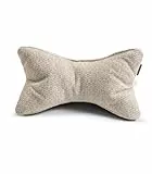 MAGMA Leseknochen Bücherkissen Lazise | Outdoor geeignet | ergonomische Form | robust reißfest farbbeständig lichtbeständig (Taupe)