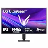 LG Ultragear 27G411A-B.AEU Gaming-PC-Monitor 27 Zoll (68,1 cm) – IPS-Panel, FHD-Auflösung (1920 x 1080), 5 ms GtG 144 Hz, HDR 10, sRGB 99% (CIE1931), AMD FreeSync, neigbar, DisplayPort 1.4, HDMI 2.0