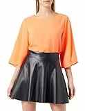 NOISY MAY NMandy PU HW Flared Skirt WVN NOOS Frauen Kurzer Rock schwarz L