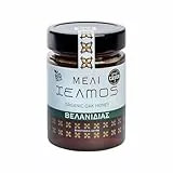 Helmos Griechischer Bio Eichenhonig 450 g – Dunkler Waldhonig, naturbelassen aus Griechenland
