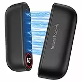 YOOKESEN Handwärmer Elektrisch 2-in-1 Magnetisch,8000 mAh Langlebiger Akku, 3 Stufen Bis zu 60 °C, Wärme Sofort, Duales USB-C,Geschenk für Outdoor Golf Skifahren Raynauds [Schwarz]