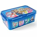 PAW Patrol Brotdose Kinder mit Fächern - auslaufsichere Bento Box für Jungen - Lunchbox aus Kunststoff bpa-frei mit Clipverschluss - Vesperdose und Snackbox für Kindergarten, Schule und unterwegs