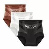 Jeesrt Unique Underwear Tummy Control, Women's High-Waisted Tummy Control Panties, Breathable Mesh | Seamless Ice Silk (Type B,XXL)