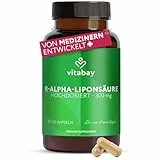 Vitabay R-Alpha Liponsäure 300 mg – 120 Kapseln hochdosiert & vegan – Alpha Lipoic Acid – Laborgeprüft in Deutschland – Vorrat für 4 Monate
