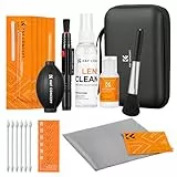 K&F CONCEPT 25 in 1 Kamerareinigungsset für spiegellose Kameras mit APS-C Sensor-Reinigungsstäbchen, 60ML & 20ML Objektivreiniger, Blasebalg, Linsenstift, Mikrofasertüchern und Tragetasche