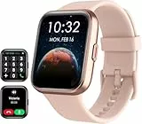 Tensky Smartwatch Damen mit Telefonfunktion 1,85' Smart Watch Alexa Integrierte 3ATM, 110+ Sportmodi, Schrittzähler Uhr Herzfrequenz Schlaf SpO2 Fitnessuhr für Samsung Android iOS