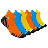 BAMBOS Sneaker Socken Ultraweich Bambus Herren Damen Kurz Sportsocken Laufsocken, 6 Paare (EU 43-46, Mehrfarbig)