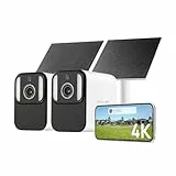Anona Aurora 4K Solar Überwachungskamera Aussen 2-Pack + Solarpanel | WLAN Kamera Outdoor, 8MP Farb-Nachtsicht, 24/7 Aufzeichnung, KI-Erkennung | Keine Abokosten, 2er-Pack