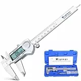 Kynup Digital Messschieber, Schieblehre Messwerkzeuge 150mm Edelstahl IP54 Spritzwasserdicht Staubdicht Schutzdesign, LCD Display für Haushalt und Industrie Messung Messlehre