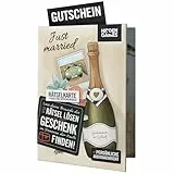 Hidden Games Rätselkarte “Just married” (Deutsch) - Hochzeitskarte, Grüßkarte, Geschenkekarte
