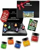 Hallingers Genuss Manufaktur Gewürz Adventskalender – 24 Gewürze & Gewürzmischungen aus aller Welt, Kochen Grillen Würzen Set, Geschenkidee für Männer Frauen, Premium Weihnachtskalender 2025