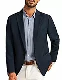 PJ PAUL JONES Sakkos für Herren Sportlich Trachtenjacke Business Woll Anzugjacke 1 Knöpfe Regular Fit L Navy blau