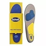 Scholl GelActiv Laufeinlagen für Herren, Komfort-Sporteinlagen mit Druck- und Fußgewölbestütze und Freshsheet Geruchsschutz - Perfekte Einlage für Sportschuhe - Schuhgröße 40-46.5, 1Paar