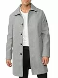 Indicode Herren INGrandrim Mantel mit Umschlagkragen | Herrenmantel Wintermantel Männer Lt Grey Mix, XXL