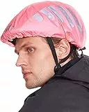 BTR Regenschutz für Fahrradhelm, winddichter Regenüberzug, atmungsaktiver und wasserfester Helmüberzug