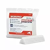 WORKPRO Mini Klebesticks | 200 Stück, 7 x 100 mm | transparente Heißklebestifte Set 760g für gängige Hießklebepistole, Heißklebe-Patronen für Heimwerken Reparieren Dekorieren