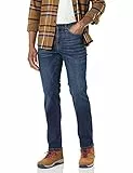 Amazon Essentials Herren Jeans mit gerader Passform und hohem Stretchanteil, Dunkle Waschung, 32W / 30L