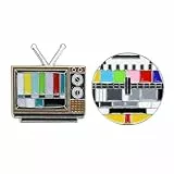 Yardwe Kreative Broschen 2 Stück TV Sender förmige Pins aus Zinklegierung, kleine Geschenkidee für Kostümrequisiten und Feierdekoration