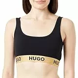 HUGO Damen Sporty Logo Bralette, Black3, XS EU