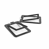Kanto S2 Tilted Desktop Speaker Stands for Small Speakers & Compact 2”-3” Studio Monitors | Supports 2.72 kg | Damping Foam Padding | Pair | Black