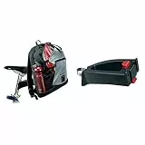 KLICKfix Farradtasche Freepack Sport Schwarz-Sil Rucksack, 20 x 30 x 40 cm, 24 Liter & Zubehör Extender mit Lenkeradapter, 0211XSET