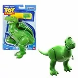 Mattel Disney Pixar Toy Story 5 Rex-Actionfigur, 18,4 cm groß, Tyrannosaurus-Dinosaurier, 8 bewegliche Gelenke, Playscale-Design, JKV17