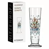 RITZENHOFF 1061014 Schnaps-Glas 40 ml - Serie Heldenfest, Motiv Nr. 14 - BBQ and beer - rund - Made in Germany
