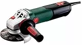 metabo Winkelschleifer WEA 17-125 Quick - 1700 W, 125 mm, 11.000 U/min, Drehmoment 3.7 Nm - Werkzeugloser Scheibenwechsel, Anti-Vibrationssystem, für Schleifen, Trennen und Fräsen - Inkl. Zubehör