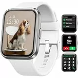 Smartwatch Herren Damen, 1,8' AMOLED-Display Smart Watch mit Telefonfunktion Alexa, Fitnessuhr mit Herzfrequenz Schlaf SpO2 Schrittzähler 110 Sportmodi IP68 Wasserdichte, Sportuhr für iOS Android