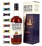 Auchentoshan Three Wood Single Malt Whisky + 8 Edelschokoladen in 8 Sorten Genießer Set Whisky mit Schokolade genießen Männergeschenke Geschenk idee